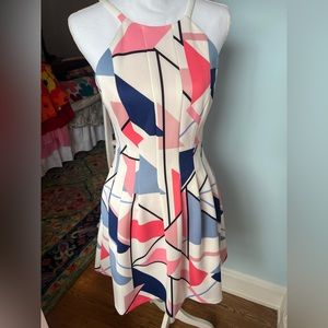Vince Camuto brand new geometric dress size 6